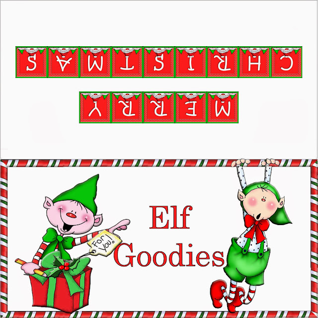 Sweet Christmas Labels, Toppers and Tags in Different Styles. his label is for candy bags.
