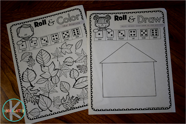 Kindergarten Worksheets and Games: FREE Roll & Learn Kindergarten