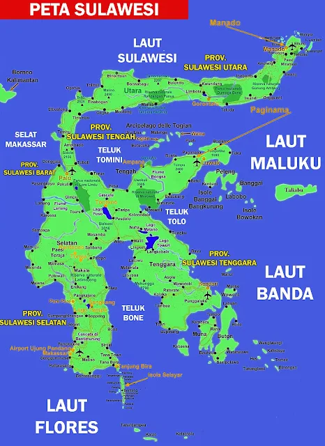 image: Sulawesi Map HD