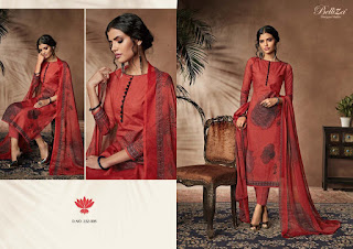 Belliza Designer nazrana pure Cotton Dress Material