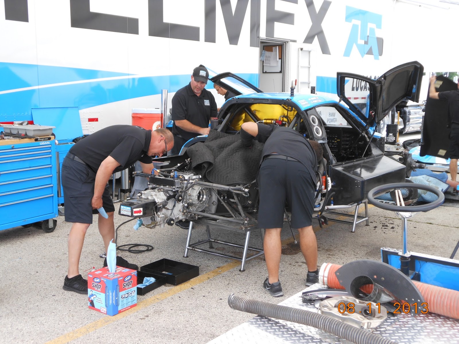 Pilotes Anciens: Road America 2013 ALMS: Prototypes In The Paddock