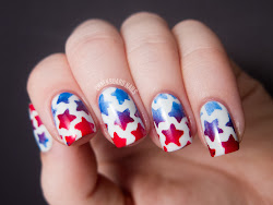 nail nails star designs stars july amazing 4th fourth acrylic tutorial stenciled manicure diy ever trends ivillage chalkboard stencil stickers