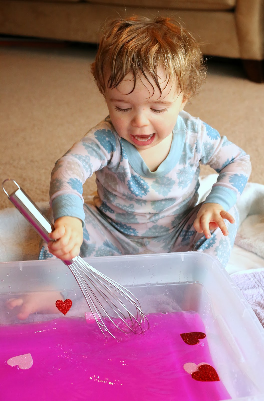 Toddler Sensory Play: Valentine's Day Soup