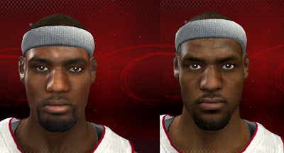 NBA 2K13 Lebron James Cyber Face Patch