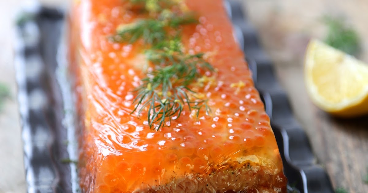 Terrine de saumon en gelée à / On dine chez Nanou