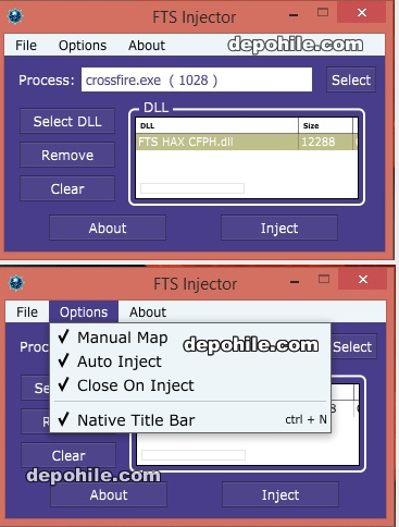 FTS Hack DLL İnjector Programı v1 - 32 & 64 Bit İndir 2017/2018