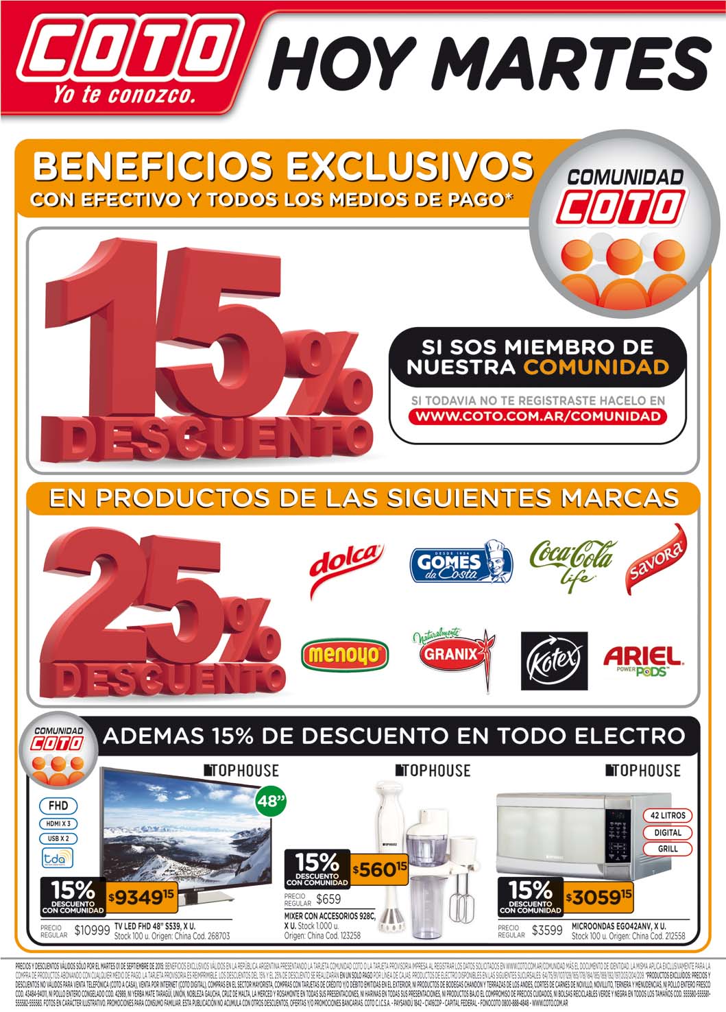 comunidad coto descuentos