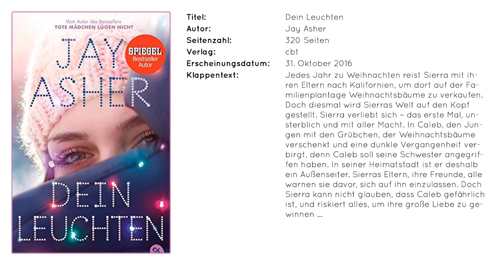 [Rezension] Dein Leuchten von Jay Asher Schreiben und Lesen mit