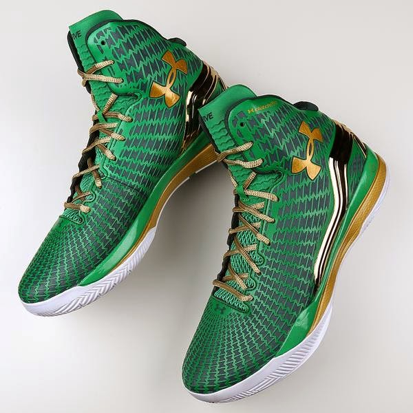 notre dame green under armour shoes