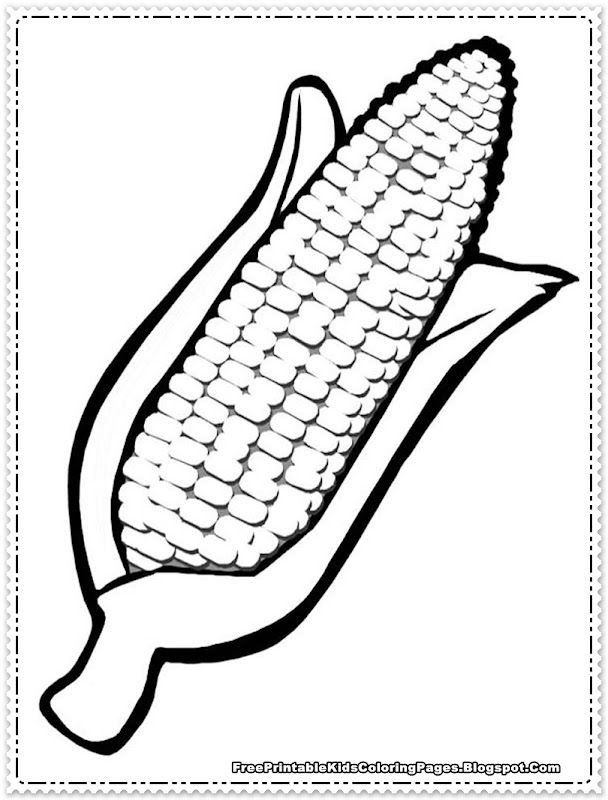 Corn Coloring Pages Printable title=