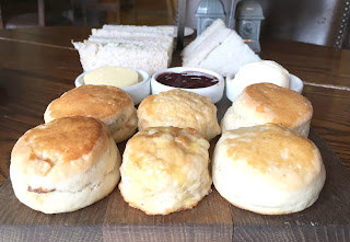 Scones from the afternoon tea for two at St Mary's Inn Morpeth Northumberland
