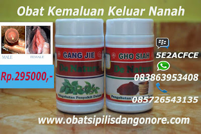 Obat Nanah Di Kemaluan Dengan Gang Jie Dan Gho Siah