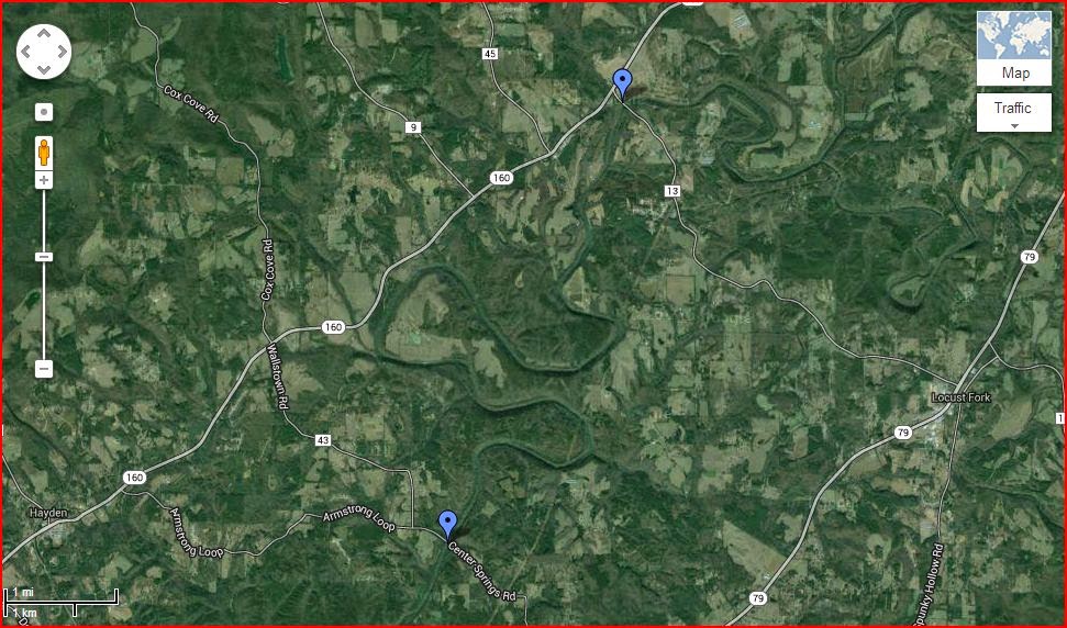 Alabama Flatwater Locust Fork of the Warrior River, section 6