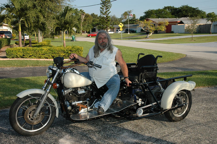 The Blogging Biker: Man Builds Wheelchair Accessible Trike
