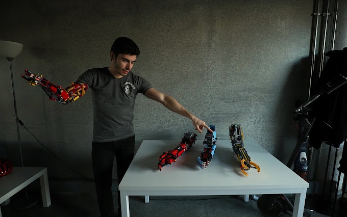 Estudante cria prótese com Lego para seu braço na Espanha