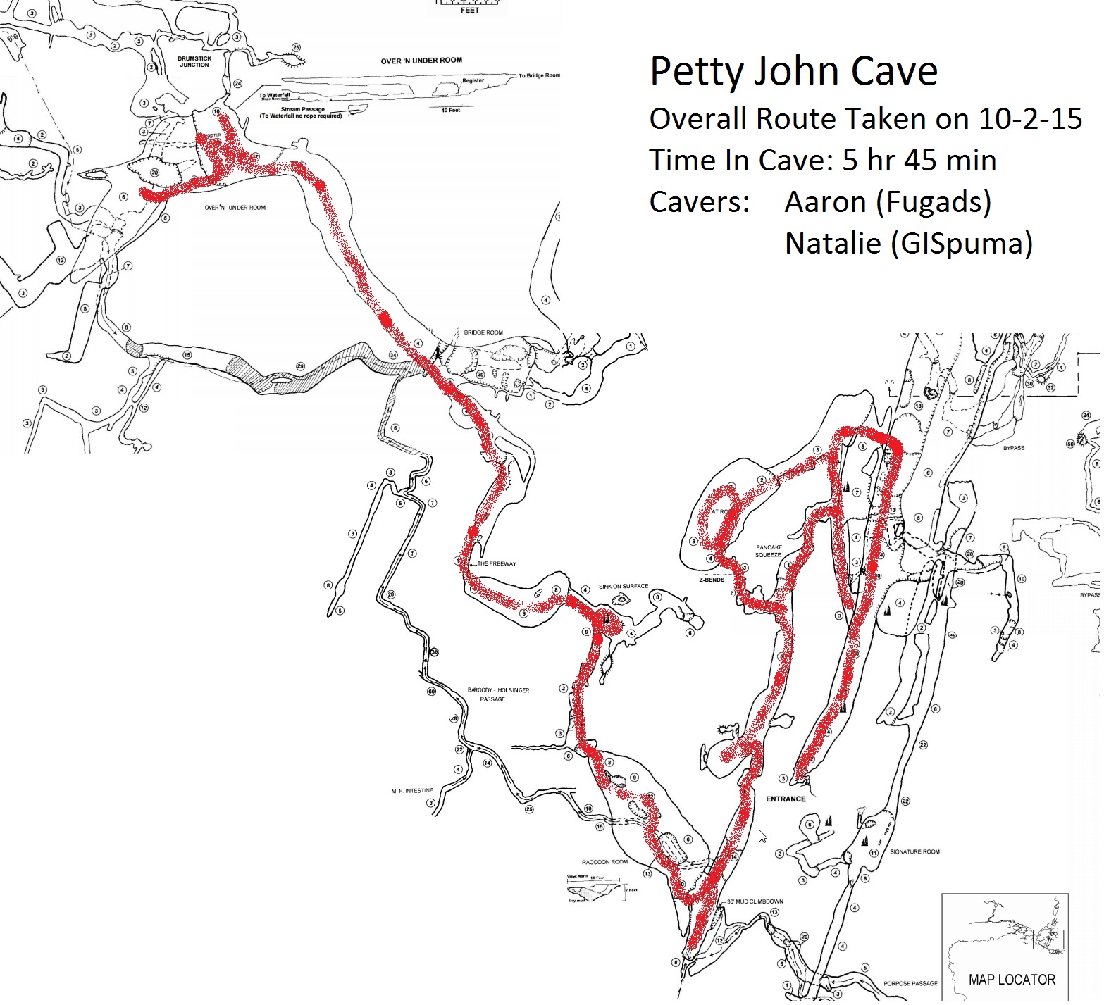 Fogelpole Cave Map