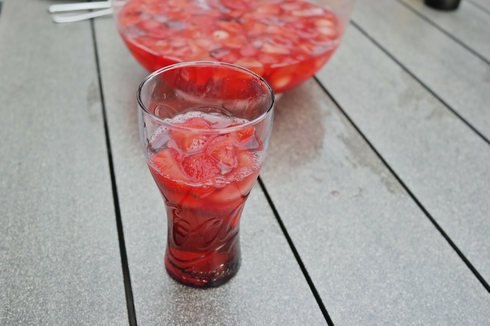 Miss Zuckerfee: Erdbeer-Melonen-Bowle|Erdbeeren|Melone|Bowle|ALKOHOLFREI