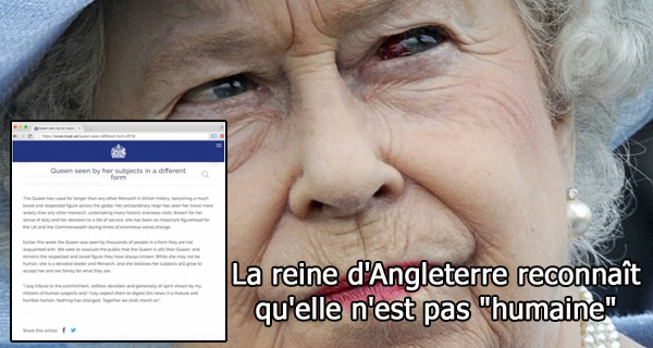 L' Idolâtrie pour les " élites " ? Pathétique et  affligeant... Windsor et autres.... responsable de l'extrême pauvreté ! Reine_non_humaine