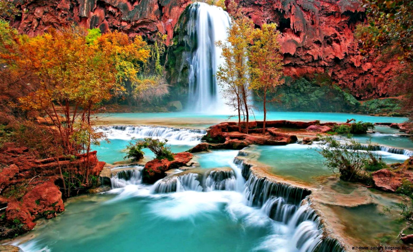 Desktop Wallpaper · Gallery · Nature · Mountain waterfall