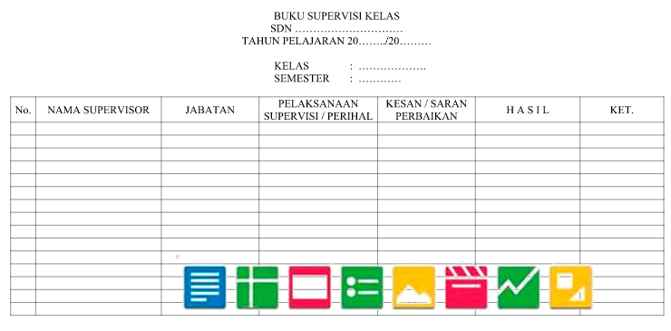 Download Format Buku Supervisi Kelas