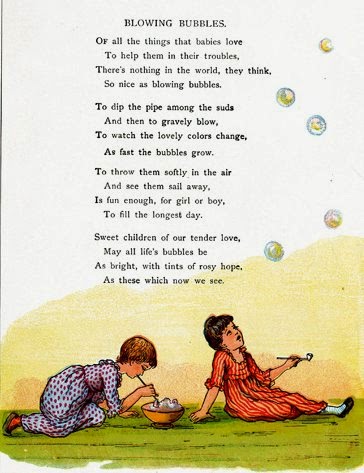 Blowing Bubbles poem