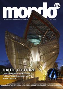 mondo*arc magazine. International magazine for designers with light 87 - October & November 2015 | ISSN 1753-5875 | TRUE PDF | Bimestrale | Professionisti | Architettura | Design | Illuminazione | Progettazione
Since its inception in 1999, mondo*arc magazine has become the leading international magazine in architectural lighting design. Targeted specifically at the lighting specification market, mondo*arc magazine offers insightful editorial on architectural, retail and commercial lighting.
We know the specifier community has high standards. That’s why mondo*arc magazine features the best photography, the best writers, high quality paper and a large format that shows off its projects in the best possible light. Free of any association or corporate publisher interference, mondo*arc magazine is highly respected for its independence and well read within the lighting design profession.