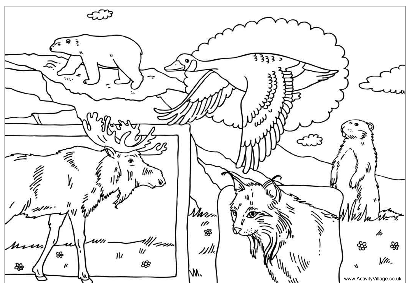 activity village spring coloring pages - photo #17