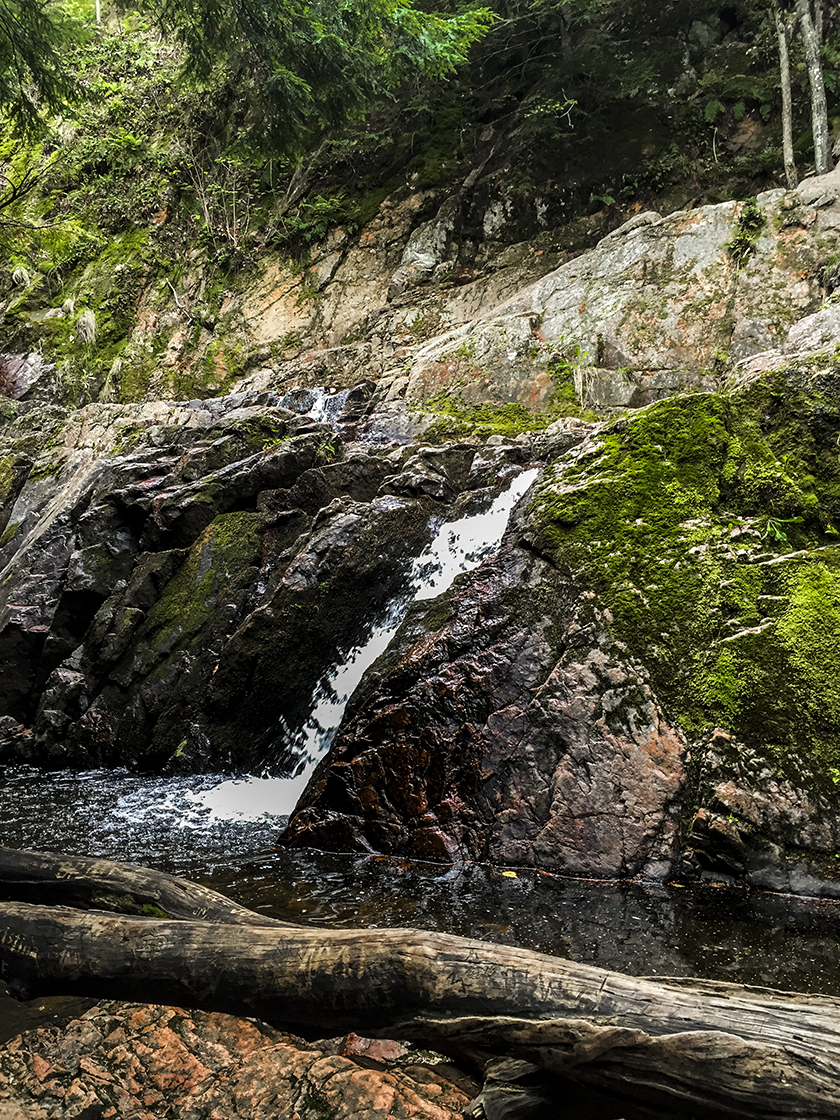 The lower cascade of Morgan Falls at St. Peter's Dome State Natural Area