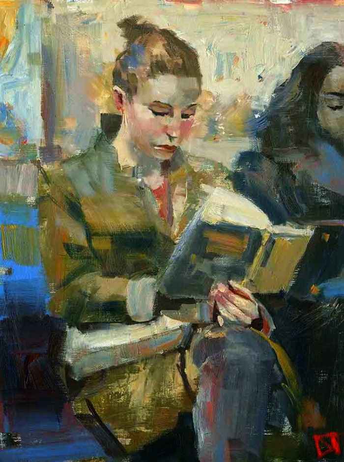 Женщина с книгой. Darren Thompson