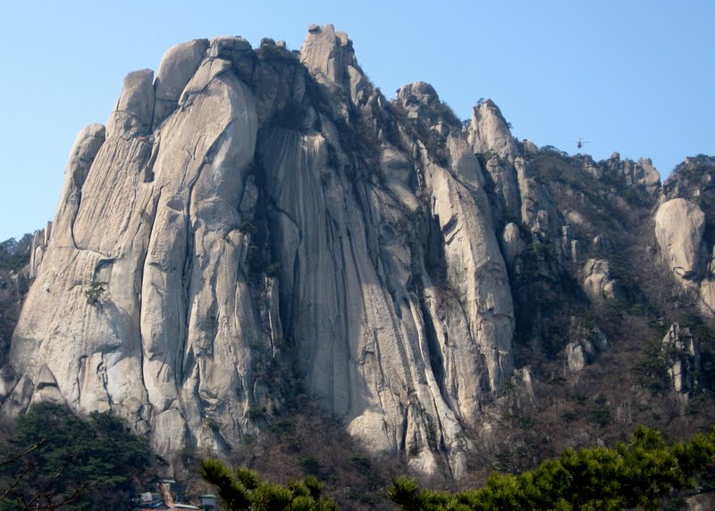 excess vertical Rock Climbing in South Korea