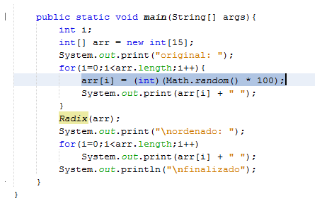 Método de ordenamiento por Radix sort: Metodo de ordenacion por radix sort