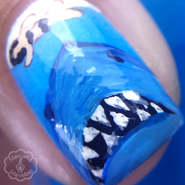 Nail Art: Shark Week feat. Jaws