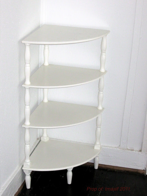 Two Men and a Little Farm WHITE CORNER SHELF