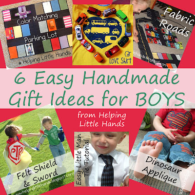 gift easy boys handmade shirt gifts diy homemade boy craft cape hero super christmas parking lot idea cute scraps matching