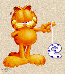 Abecedario Animado de Garfield Jugando al Yoyo con las Letras. Garfield Animated Abc.