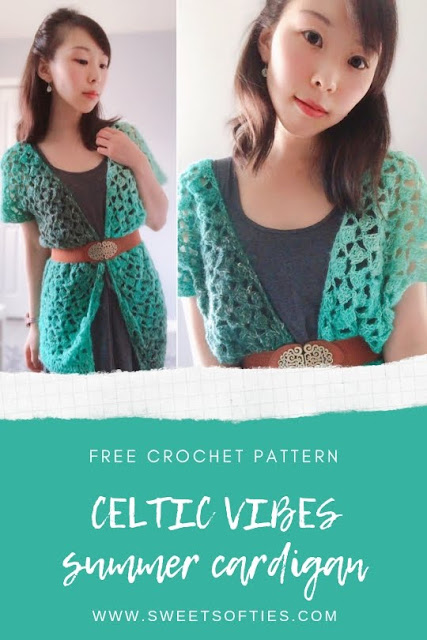 Celtic Vibes Summer Cardigan (Free Crochet Pattern) - Sweet Softies