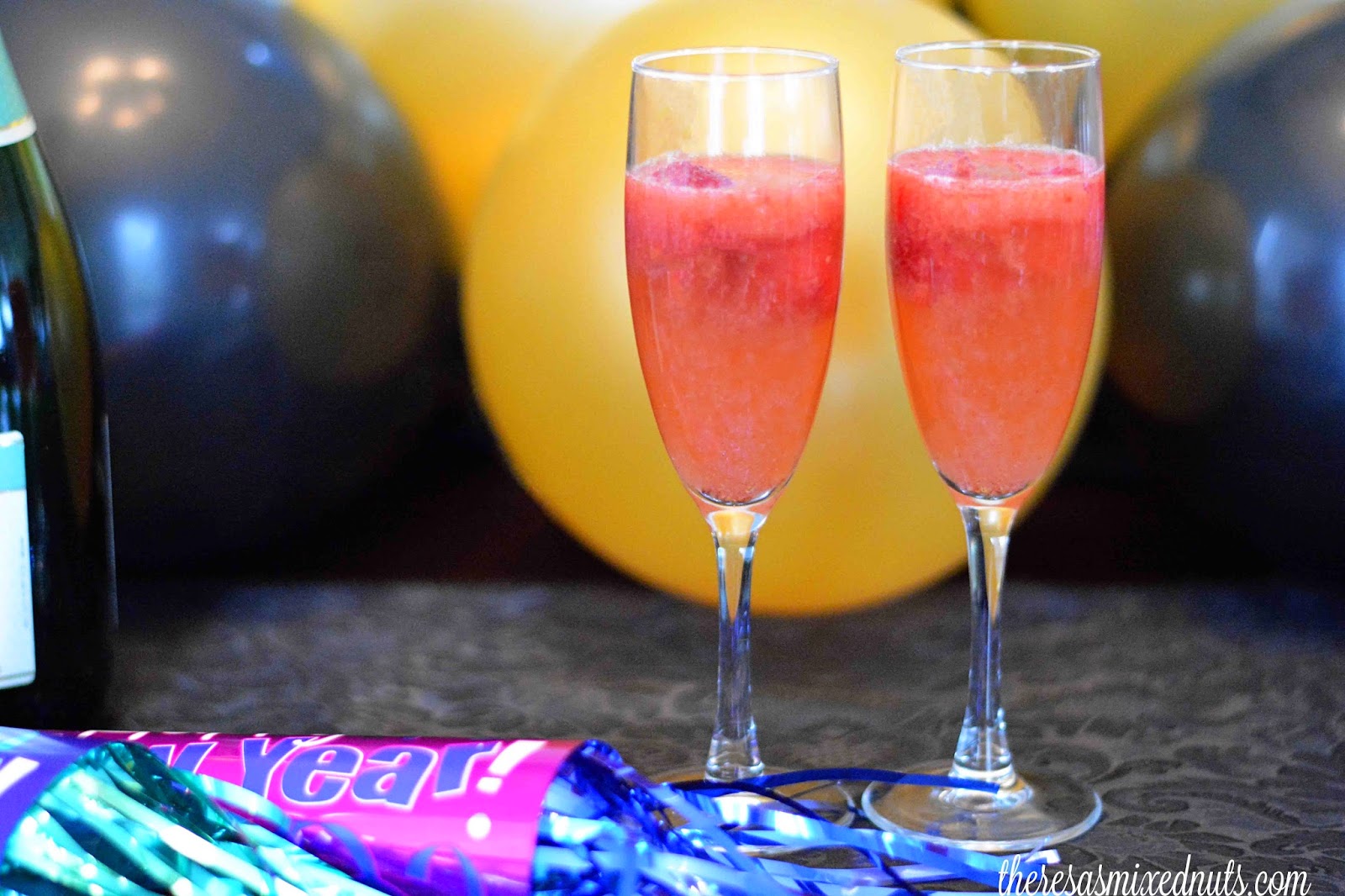 Strawberry Champagne Cooler