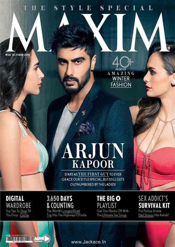 Arjun Kapoor Looking Handsome On The Cover Of Maxim Magazine