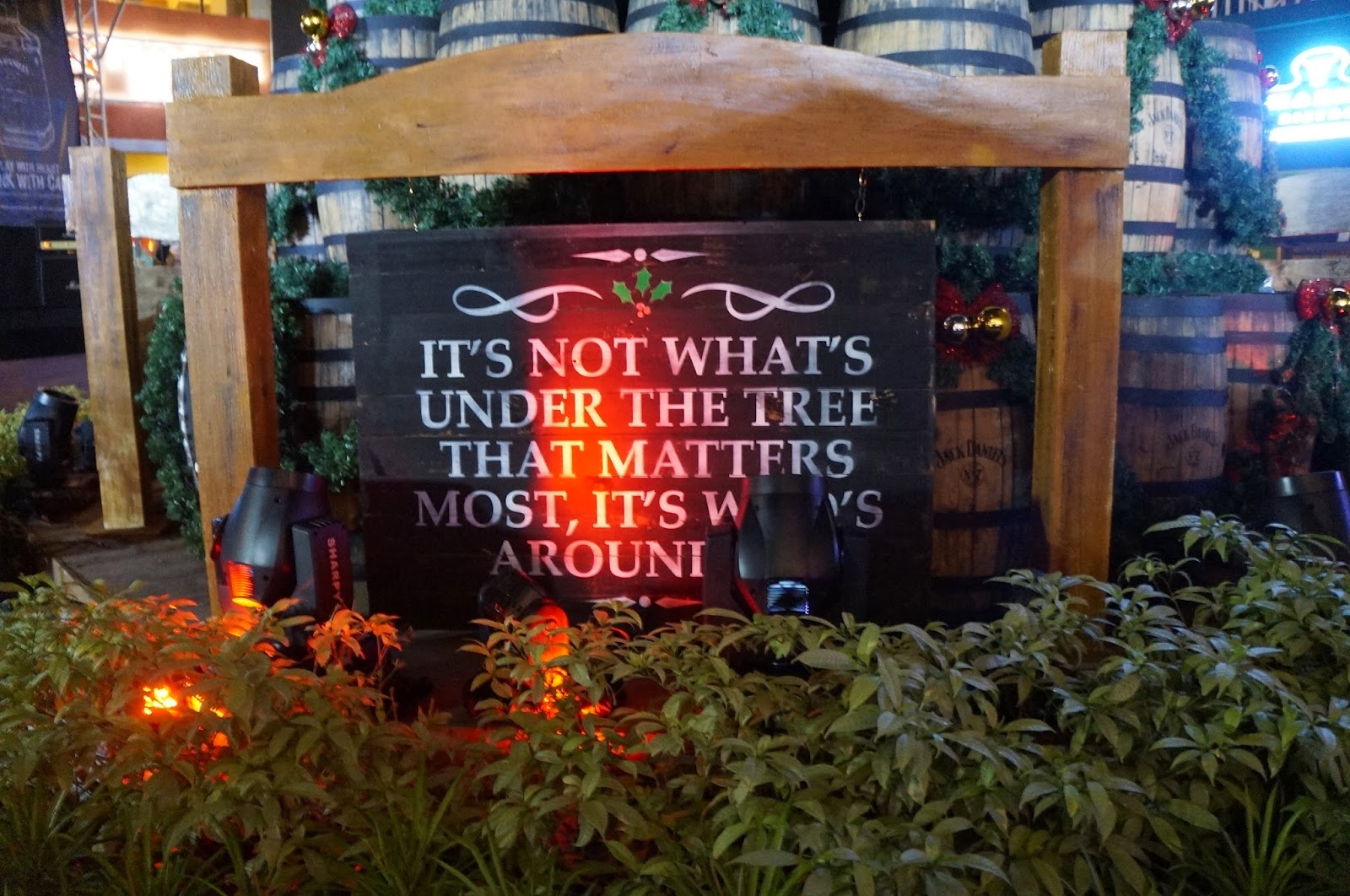 Jack Daniel's Holiday Barrel Tree Lighting at Fuente Circle Eastwood
