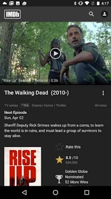 تطبيق IMDb كامل للأندرويد, تطبيق IMDb مكرك, تطبيق IMDb عضوية فيب