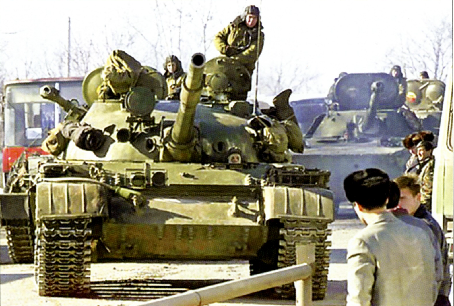 Танк т-62 в Чечне