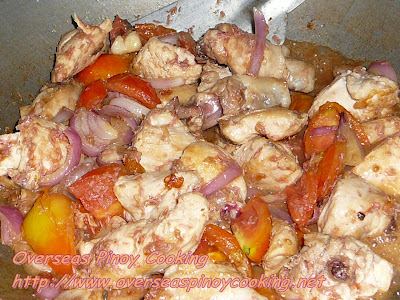 Binagoongan Manok - Cooking Procedure Binagoongan Manok - Cooking Procedure