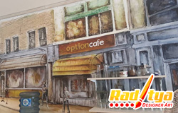 Lukisan Dinding Cafe