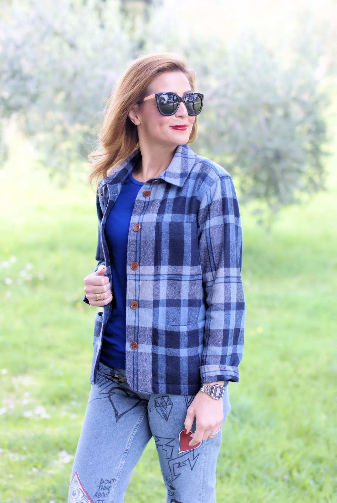 How to wear a checked jacket? The Woolster from Gant on Fashion and Cookies fashion blog, fashion blogger style