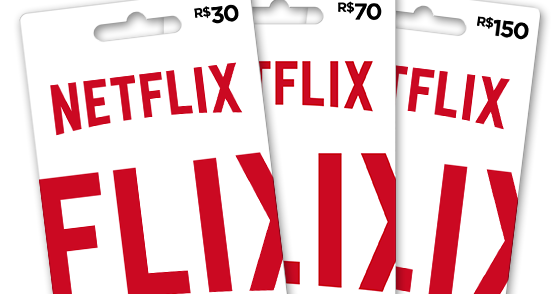 Netflix vende cartões pré-pagos.