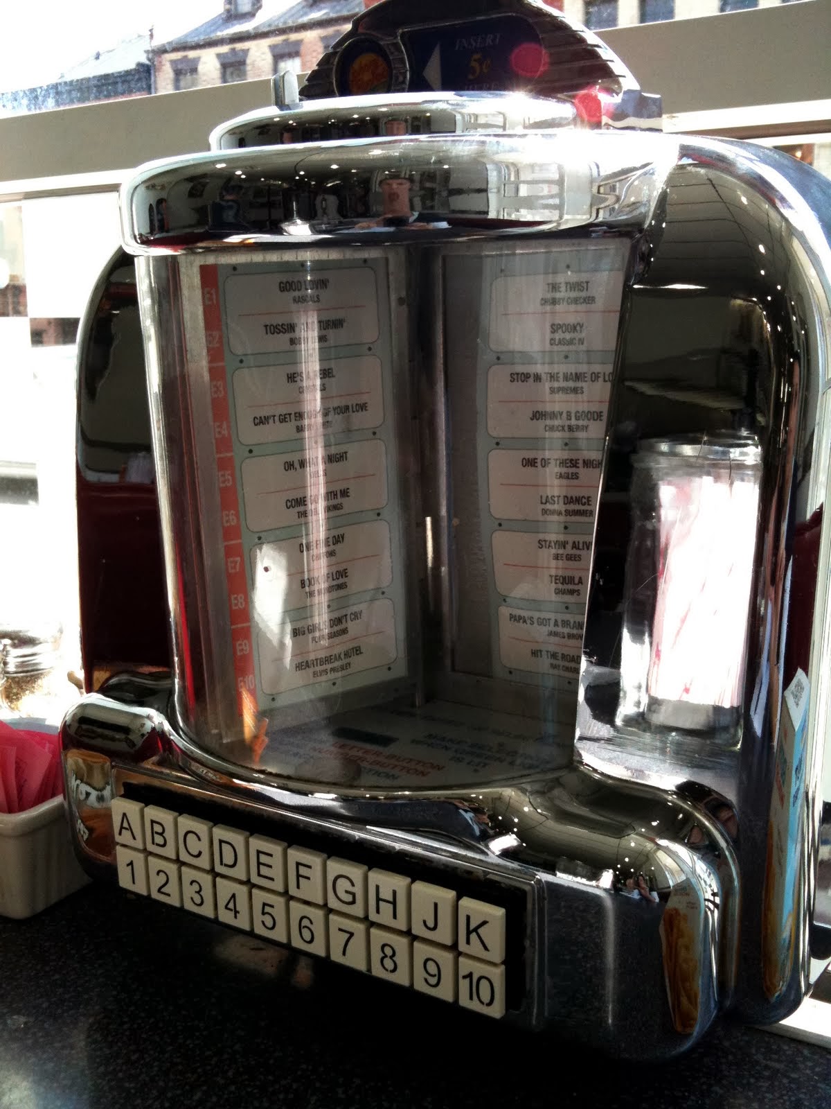 Johnny Rockets Jukebox Blogspot Johnny Rockets, Washington : Eating Without Moving