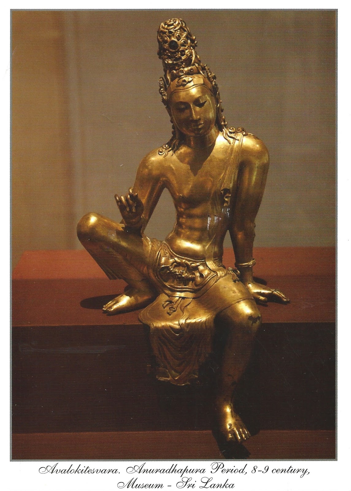 MY POSTCARDPAGE SRI LANKA Avalokitesvara statue