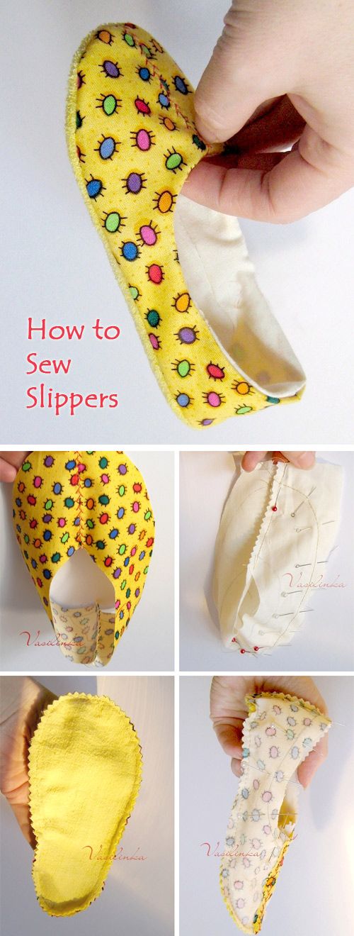 How to sew slippers. DIY Tutorial