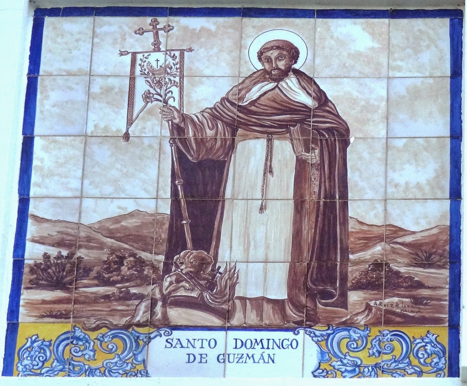 Mosaicos 2.097. Santo Domingo de Guzmán. Parroquia Benalmádena Pueblo.