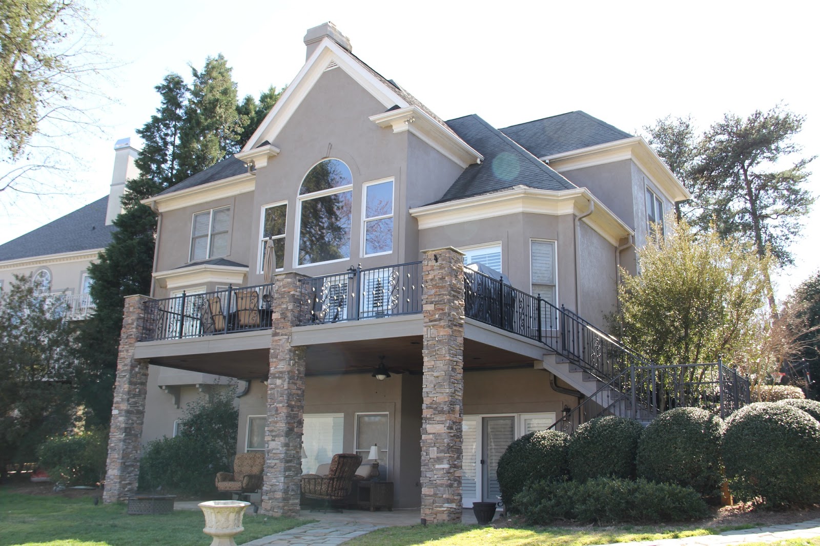 Decorative Iron of NC Inc Wrought Iron Stair Case Deck Railing Project